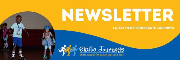 Skate Journeys newsletter with kids skating.