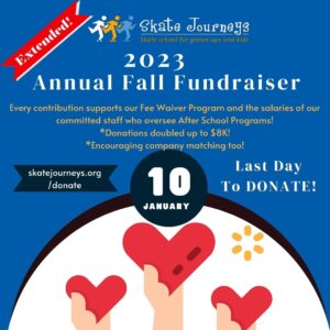 2023 Fall fundraiser, donate by January 10th.